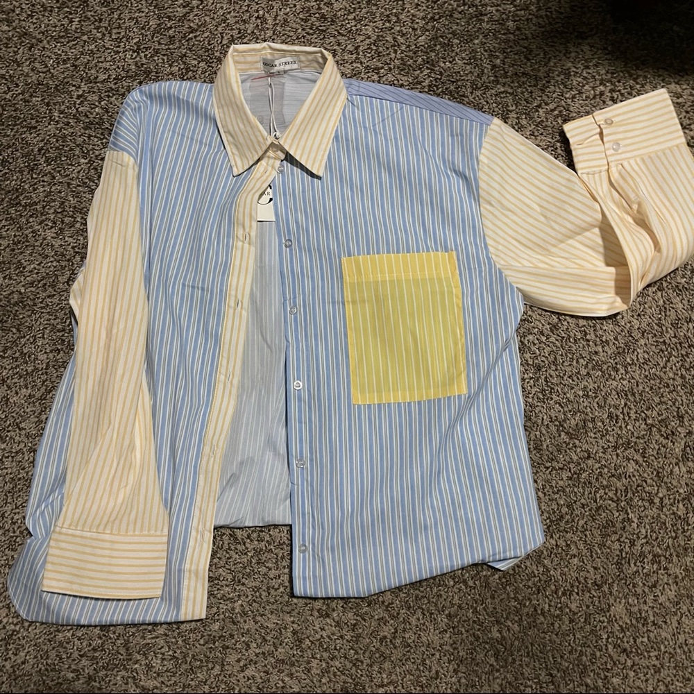 SZ L button down shackett NWT!